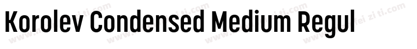 Korolev Condensed Medium Regular字体转换